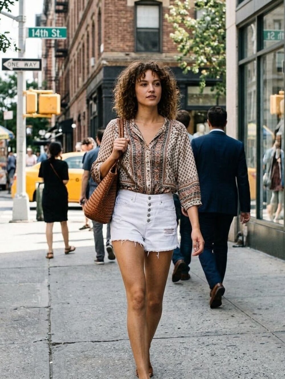 White Refuge Distressed Shorts